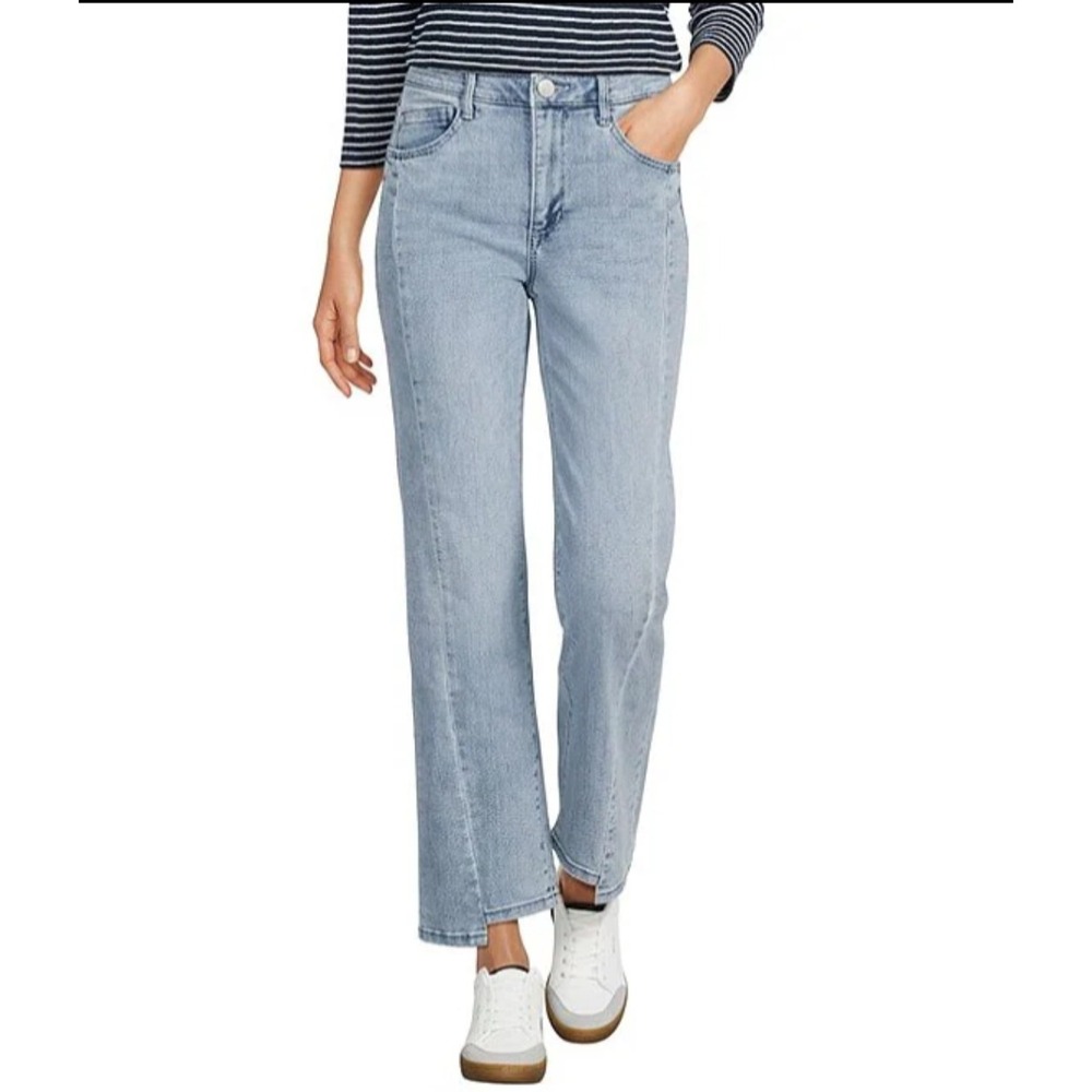 Democracy Absolution Straight Leg Seamed Jeans Light Wash B2960X1J4 Womens 16